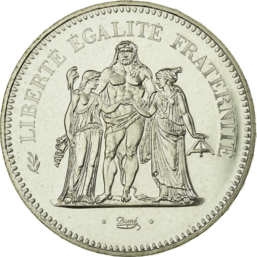 Coin, France, Hercule, 50 Francs, 1980, Paris, MS(65-70), Silver, KM:941.1