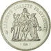 Coin, France, Hercule, 50 Francs, 1980, Paris, MS(65-70), Silver, KM:941.1