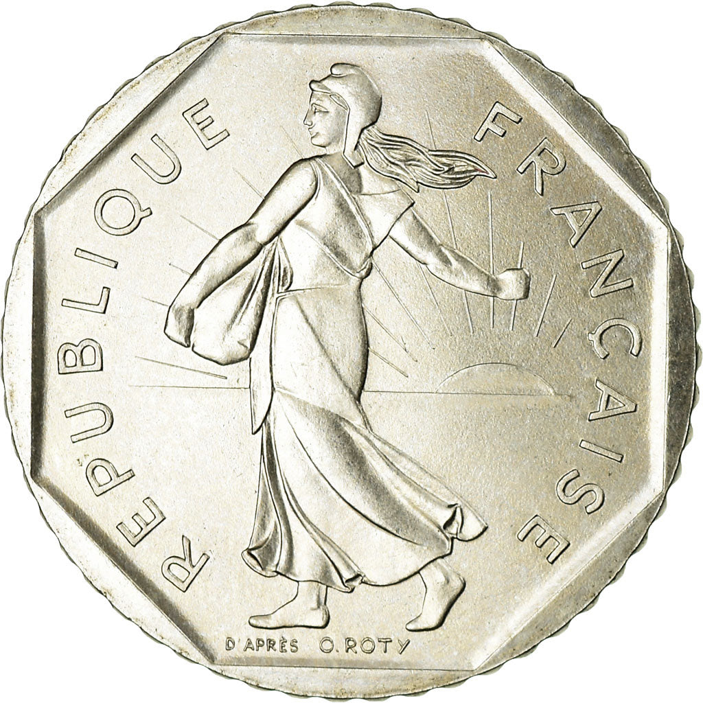 Moneta, Francia, Semeuse, 2 Francs, 1980, Paris, FDC, Nichel, KM:942.1