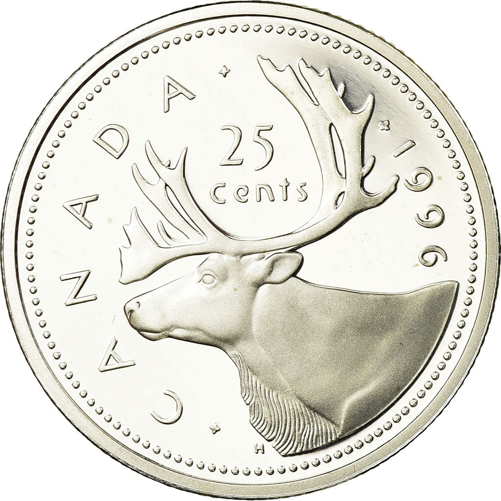 Coin, Canada, Elizabeth II, 25 Cents, 1996, Royal Canadian Mint, Ottawa, Proof