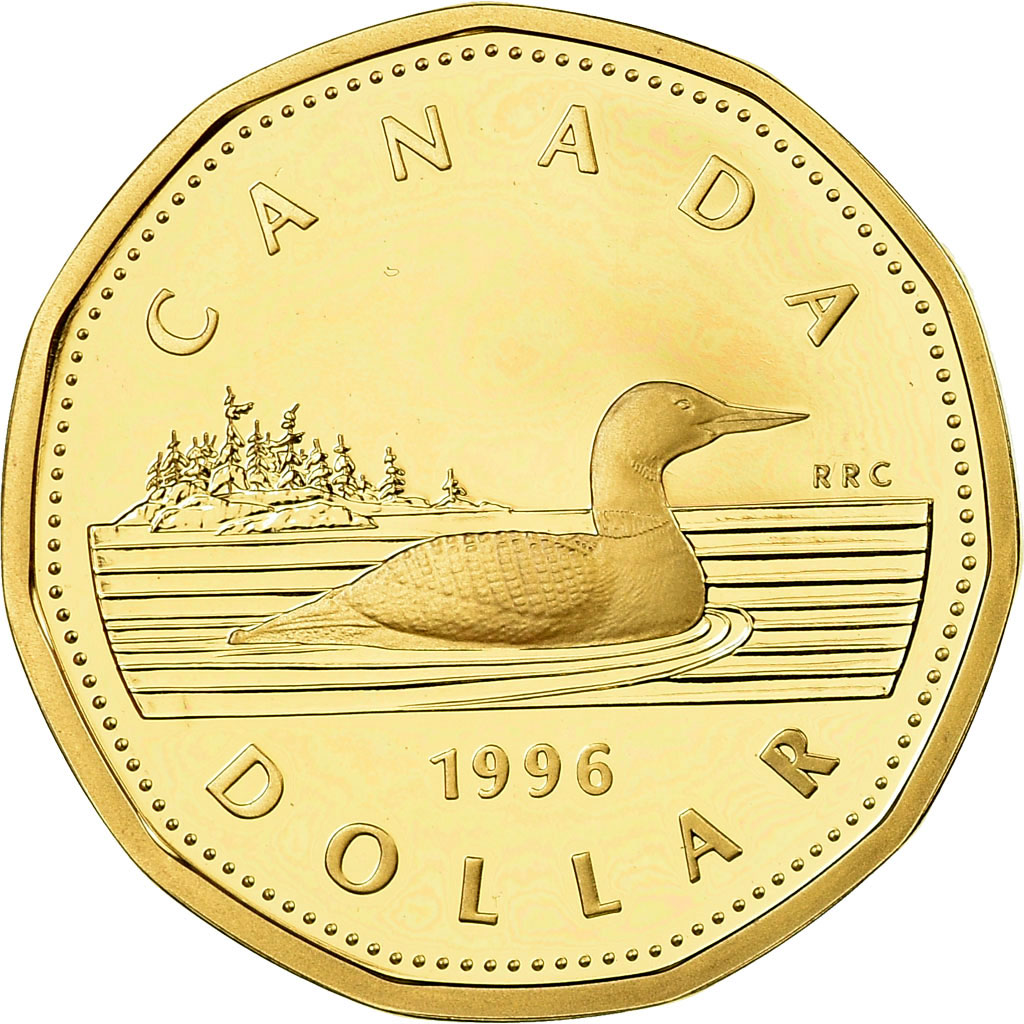 Coin, Canada, Elizabeth II, Dollar, 1996, Royal Canadian Mint, Ottawa, Proof