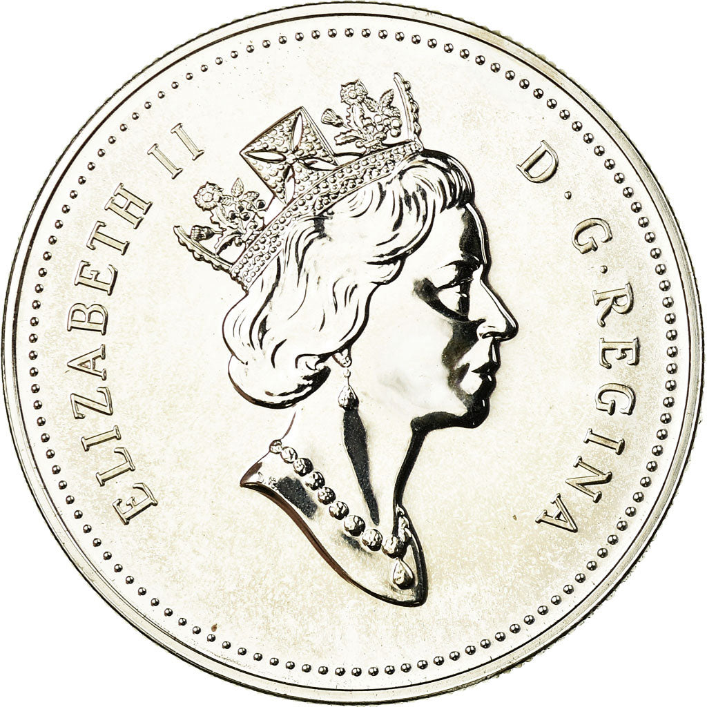 Coin, Canada, Elizabeth II, Dollar, 1992, Royal Canadian Mint, Ottawa