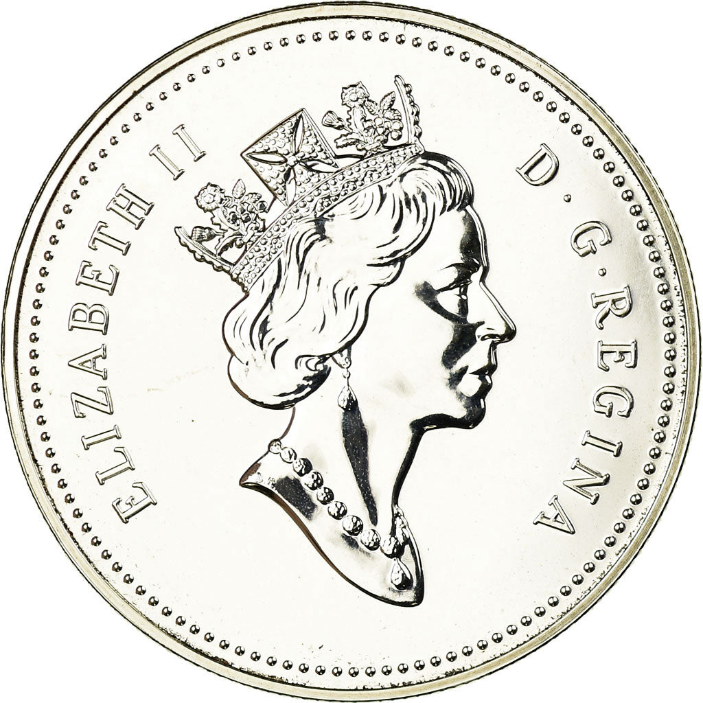Coin, Canada, Elizabeth II, Dollar, 1990, Royal Canadian Mint, Ottawa