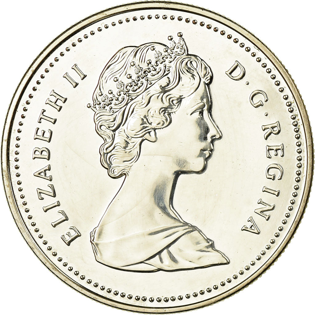 Coin, Canada, Elizabeth II, Dollar, 1988, Royal Canadian Mint, Ottawa