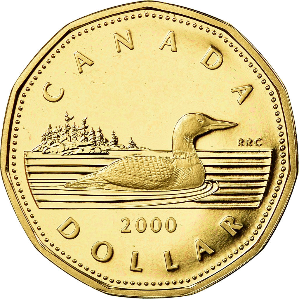 Coin, Canada, Elizabeth II, Dollar, 2000, Royal Canadian Mint, Ottawa, Proof