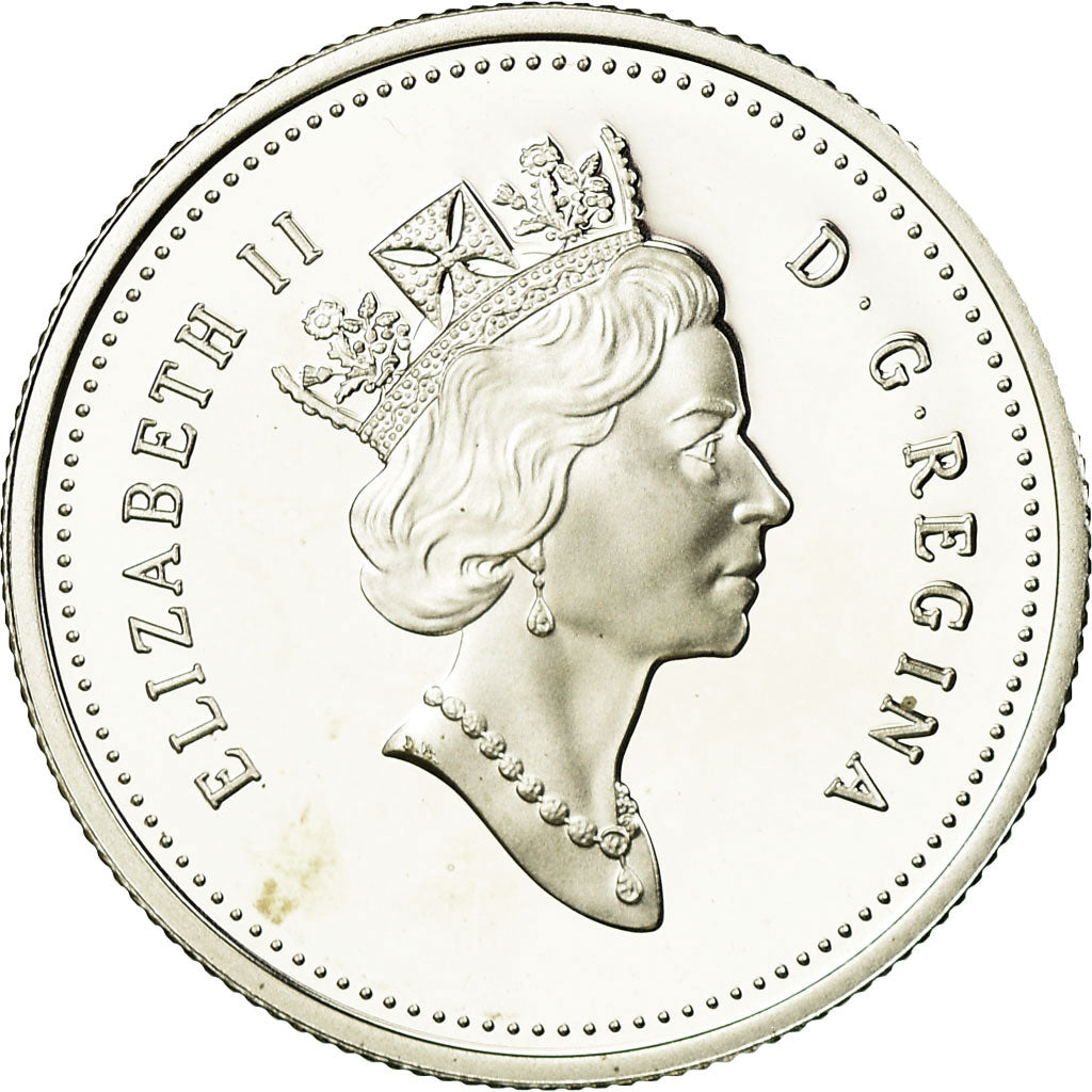 Coin, Canada, Elizabeth II, 25 Cents, 2000, Royal Canadian Mint, Ottawa