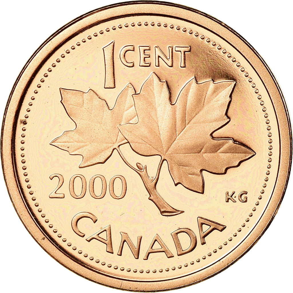 Moneta, Canada, Elizabeth II, Cent, 2000, Royal Canadian Mint, Ottawa, Proof