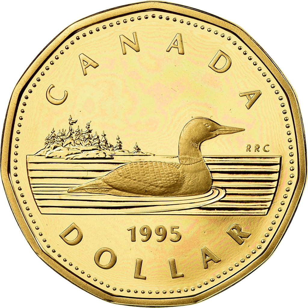 Coin, Canada, Elizabeth II, Dollar, 1995, Royal Canadian Mint, Ottawa