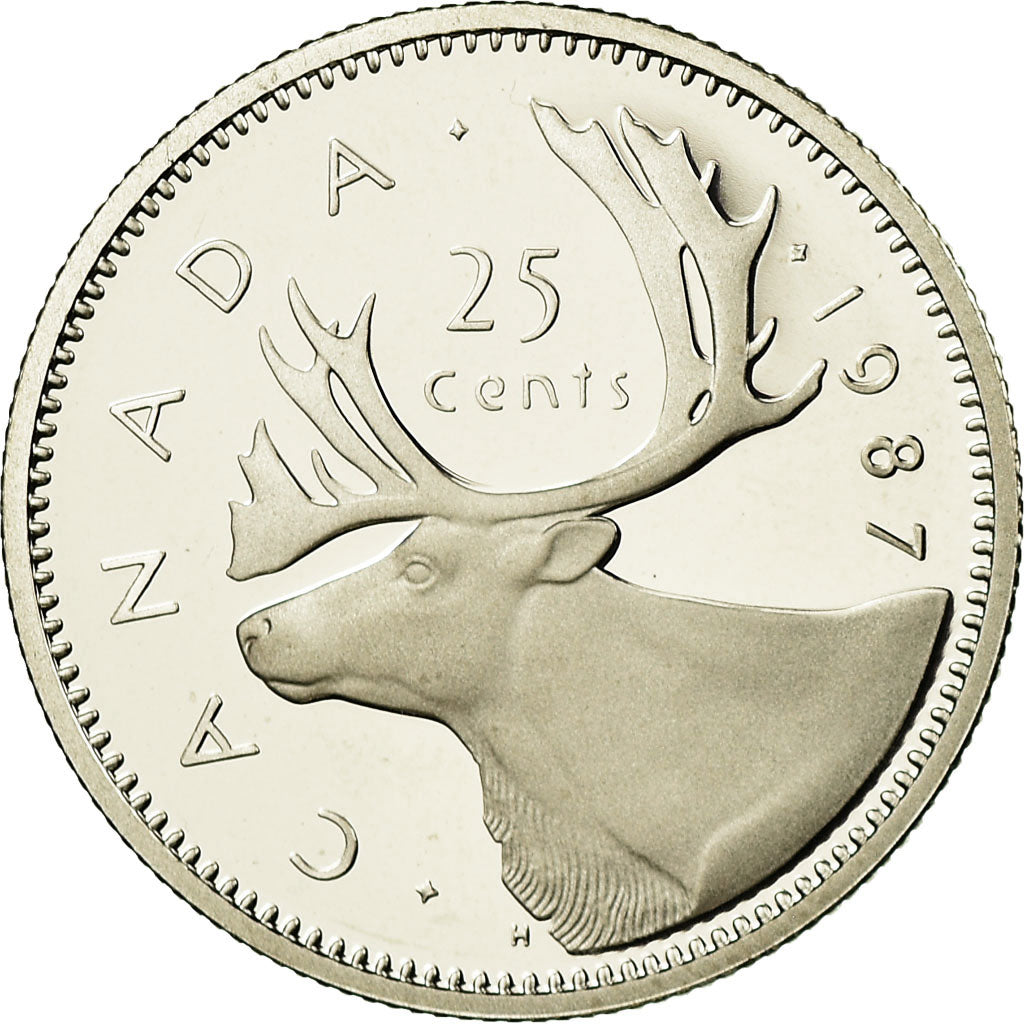 Coin, Canada, Elizabeth II, 25 Cents, 1987, Royal Canadian Mint, Ottawa, Proof