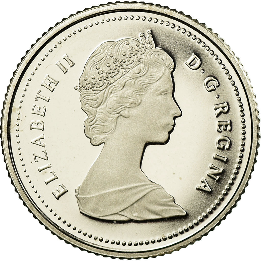 Moneta, Canada, Elizabeth II, 10 Cents, 1987, Royal Canadian Mint, Ottawa