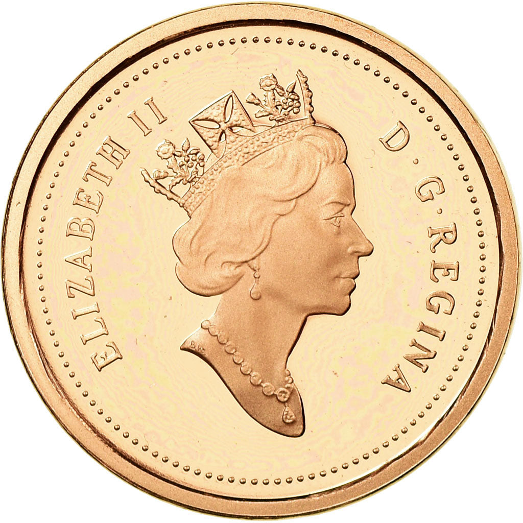 Coin, Canada, Elizabeth II, Cent, 2001, Royal Canadian Mint, Proof, MS(65-70)