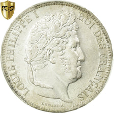 Moneda, Francia, Louis-Philippe, 5 Francs, 1831, Lille, PCGS, AU58, EBC, Plata