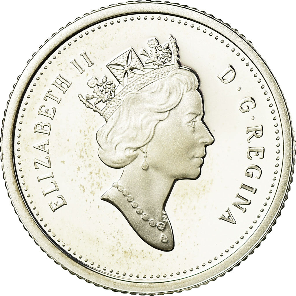 Coin, Canada, Elizabeth II, 10 Cents, 2001, Royal Canadian Mint, Ottawa, Proof