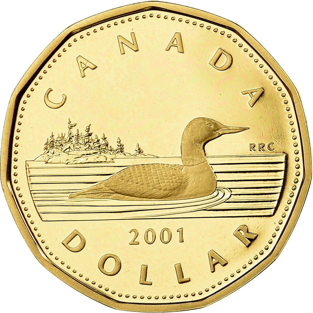 Coin, Canada, Elizabeth II, Dollar, 2001, Royal Canadian Mint, Proof, MS(65-70)