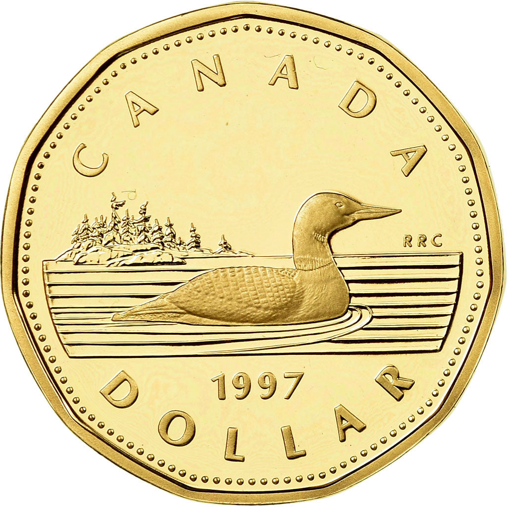 Coin, Canada, Elizabeth II, Dollar, 1997, Royal Canadian Mint, Ottawa, Proof