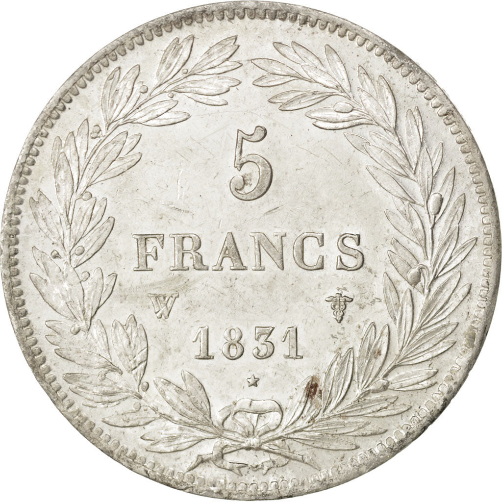 FRANCE, Louis-Philippe, 5 Francs, 1831, Lille, PCGS MS61, KM 735.13