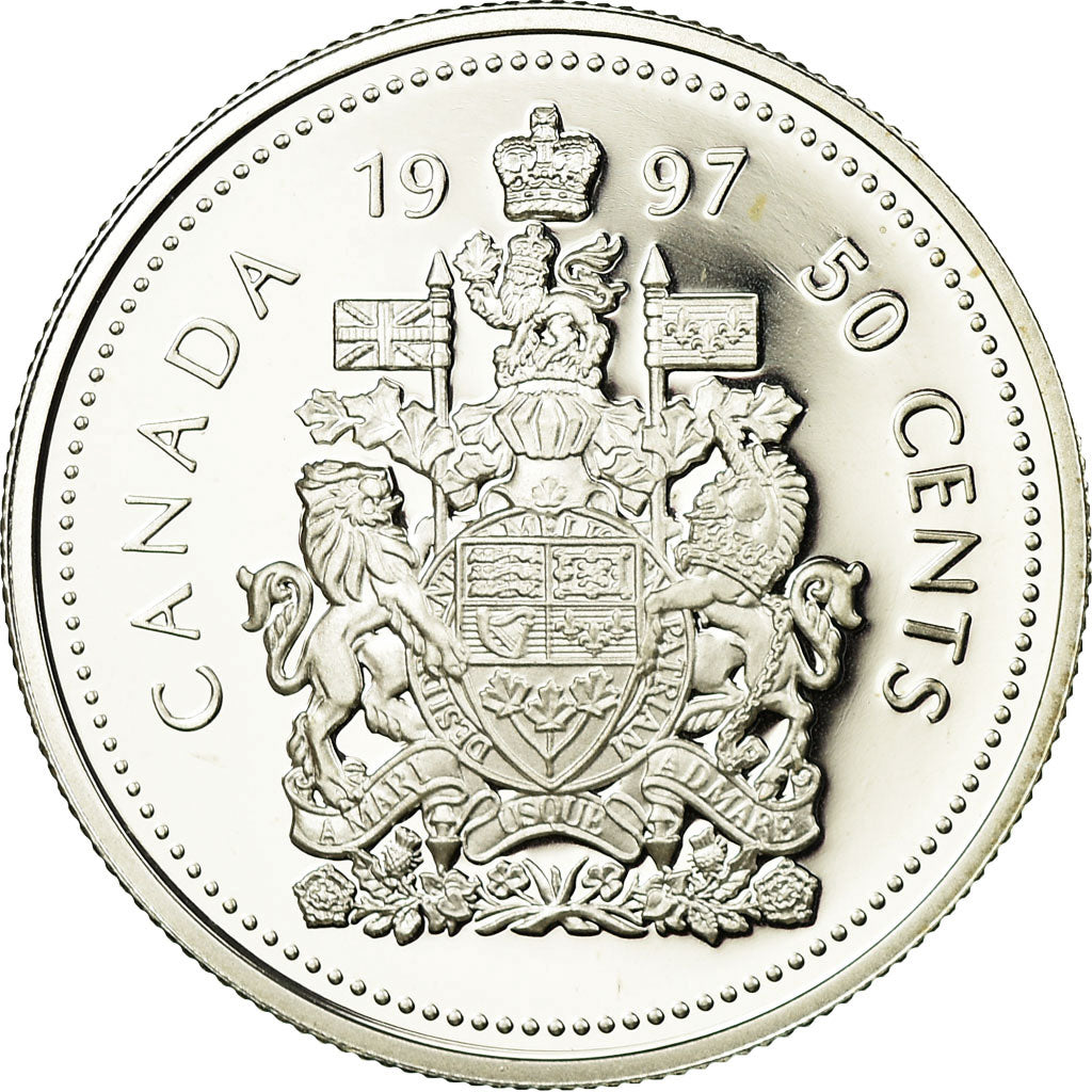 Coin, Canada, Elizabeth II, 50 Cents, 1997, Royal Canadian Mint, Ottawa, Proof