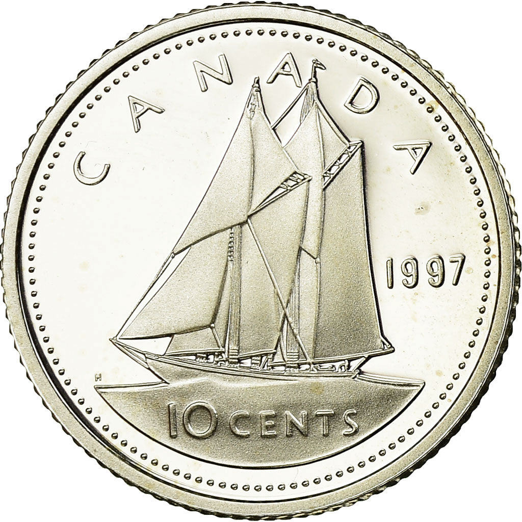 Coin, Canada, Elizabeth II, 10 Cents, 1997, Royal Canadian Mint, Ottawa, Proof