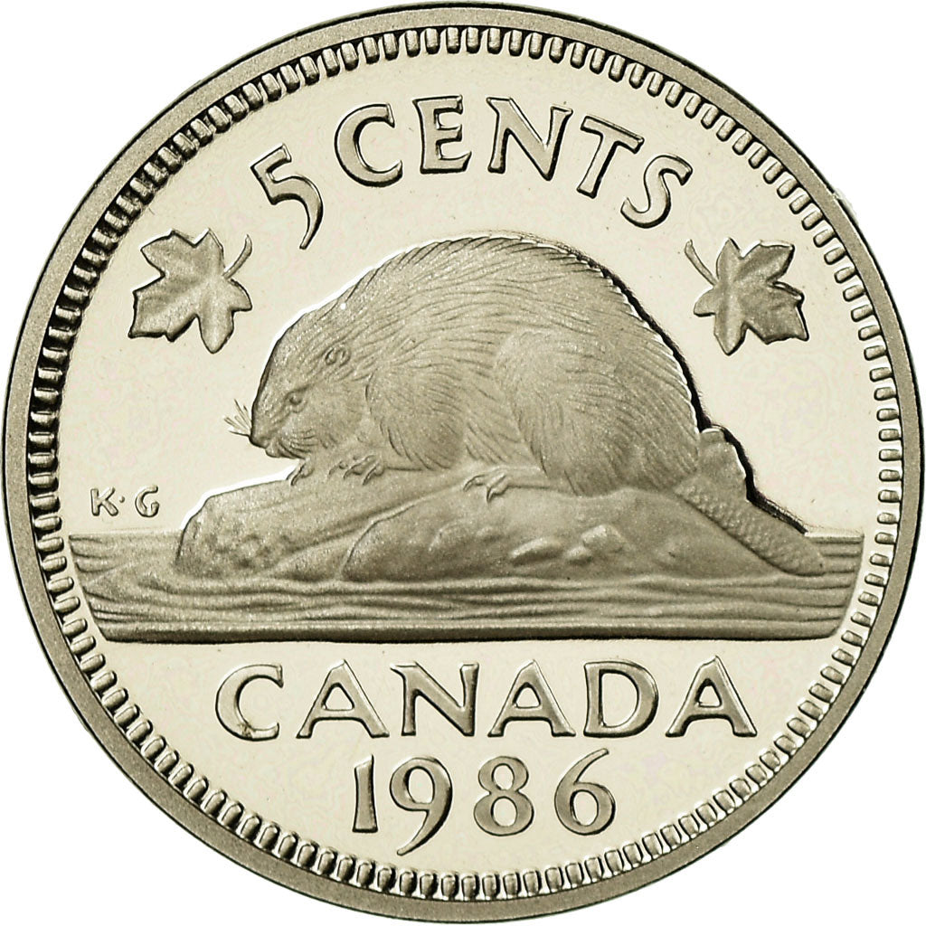 Monnaie, Canada, Elizabeth II, 5 Cents, 1986, Royal Canadian Mint, Ottawa