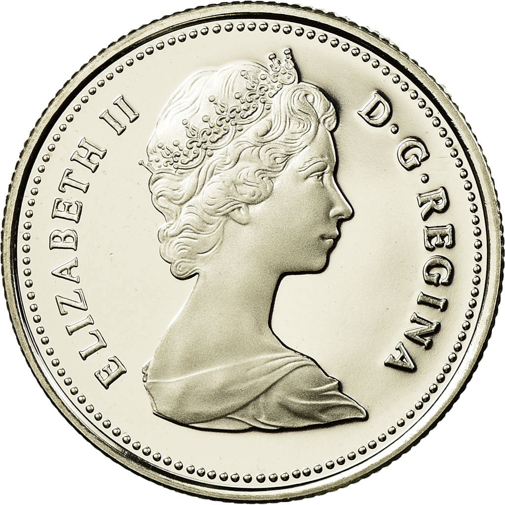 Coin, Canada, Elizabeth II, 25 Cents, 1986, Royal Canadian Mint, Ottawa, Proof