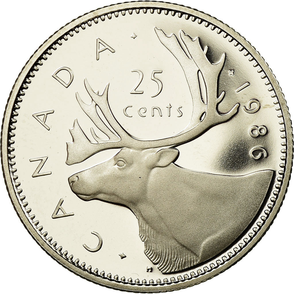 Coin, Canada, Elizabeth II, 25 Cents, 1986, Royal Canadian Mint, Ottawa, Proof