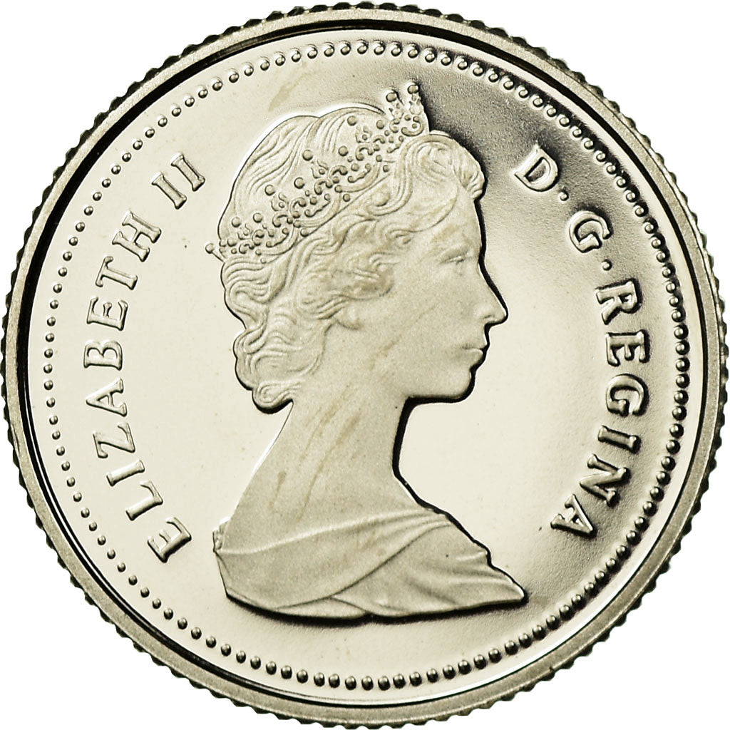 Coin, Canada, Elizabeth II, 10 Cents, 1986, Royal Canadian Mint, Ottawa, Proof