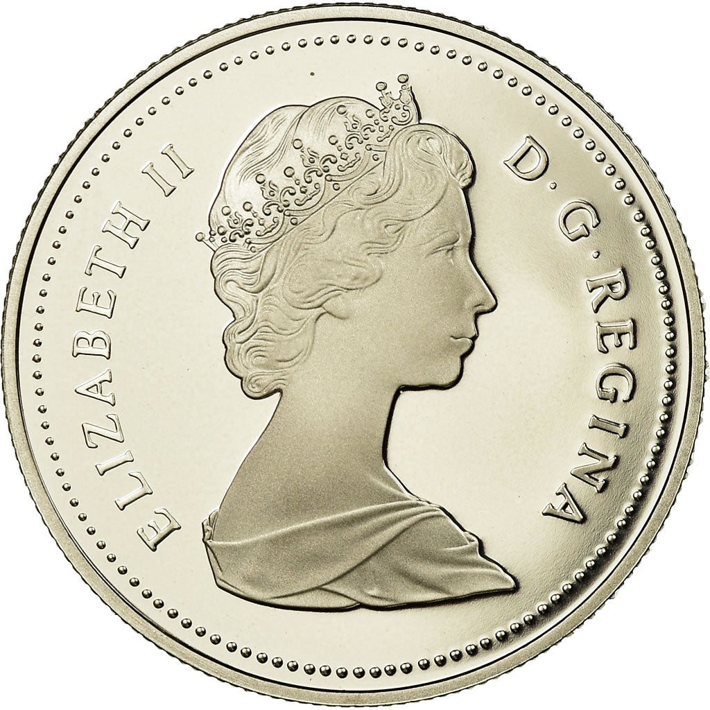 Coin, Canada, Elizabeth II, Dollar, 1986, Royal Canadian Mint, Ottawa, Proof