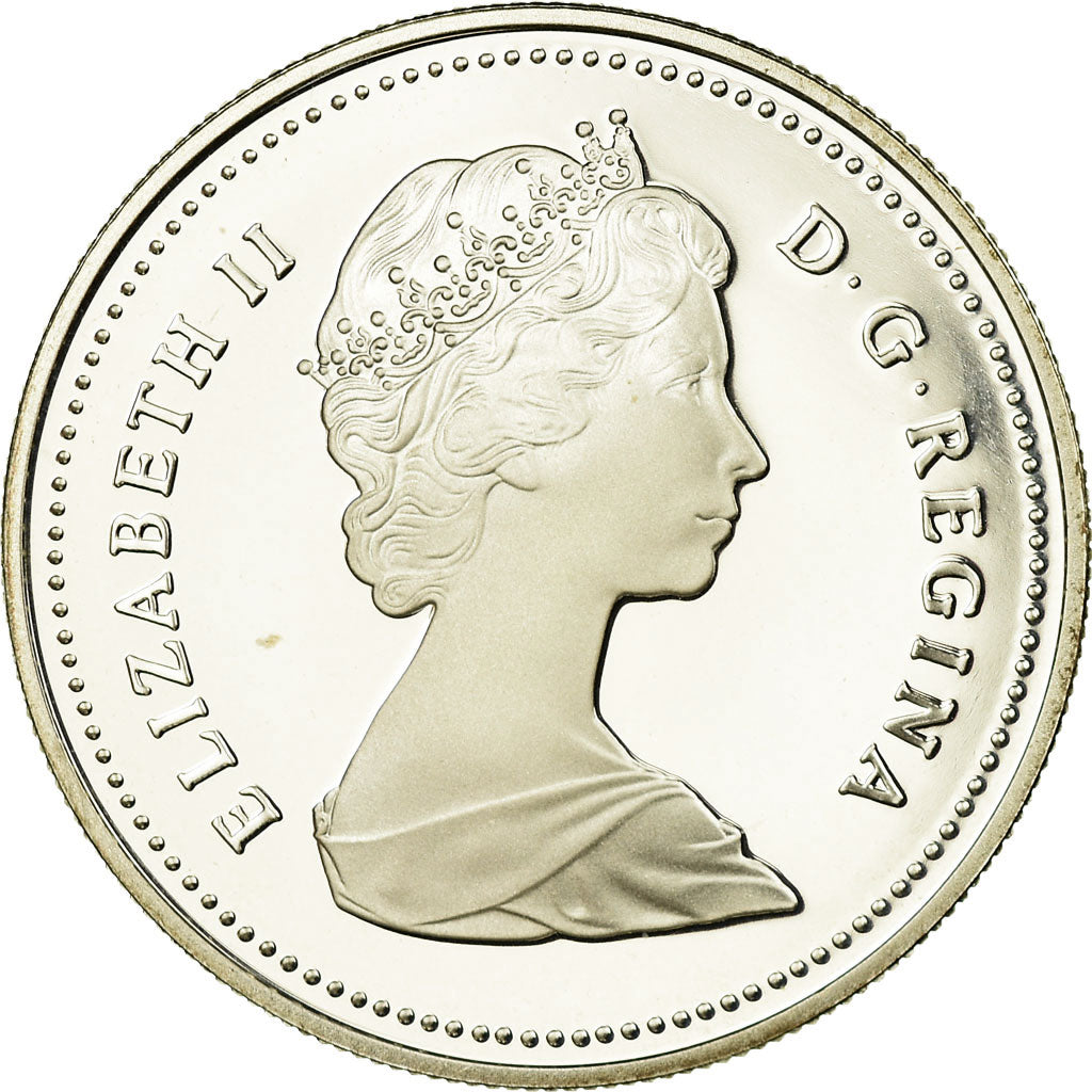 Coin, Canada, Elizabeth II, Dollar, 1986, Royal Canadian Mint, Ottawa, Proof