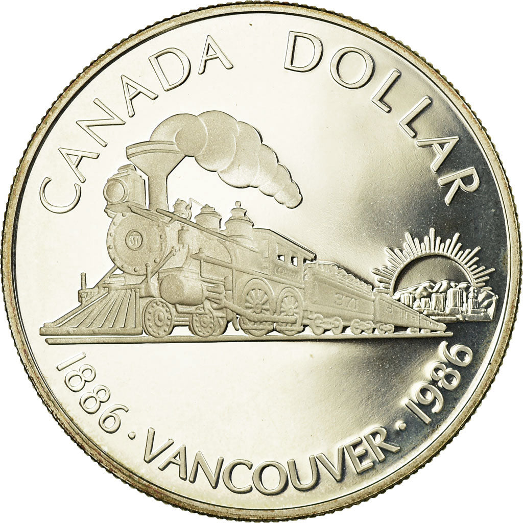 Coin, Canada, Elizabeth II, Dollar, 1986, Royal Canadian Mint, Ottawa, Proof