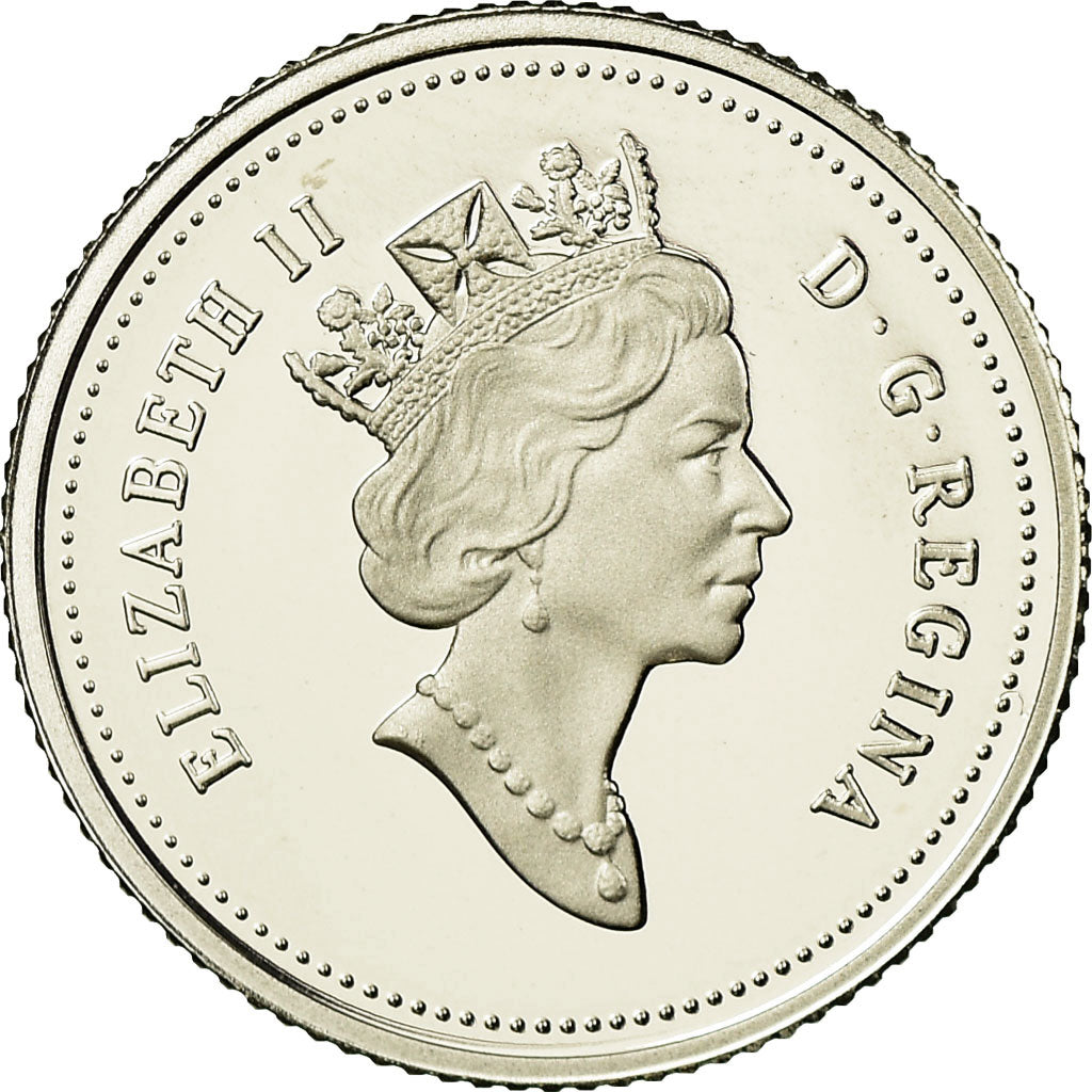 Moneda, Canadá, Elizabeth II, 10 Cents, 1993, Royal Canadian Mint, Ottawa