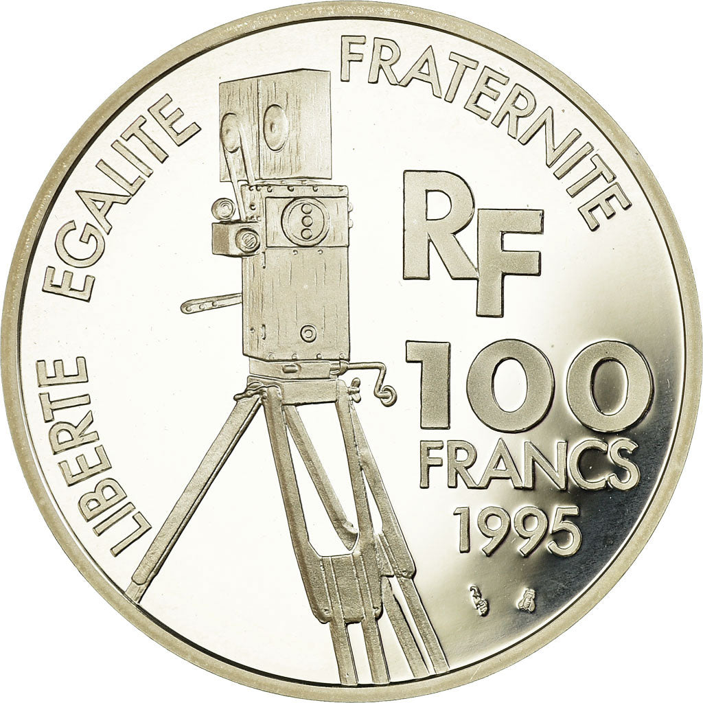 Coin, France, Marcel Pagnol, 100 Francs, 1995, Paris, BE, MS(65-70), Silver