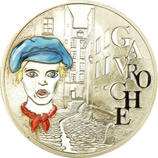France, 1-1/2 Euro, Gavroche - Victor Hugo, 2002, BE, MS(65-70), Silver