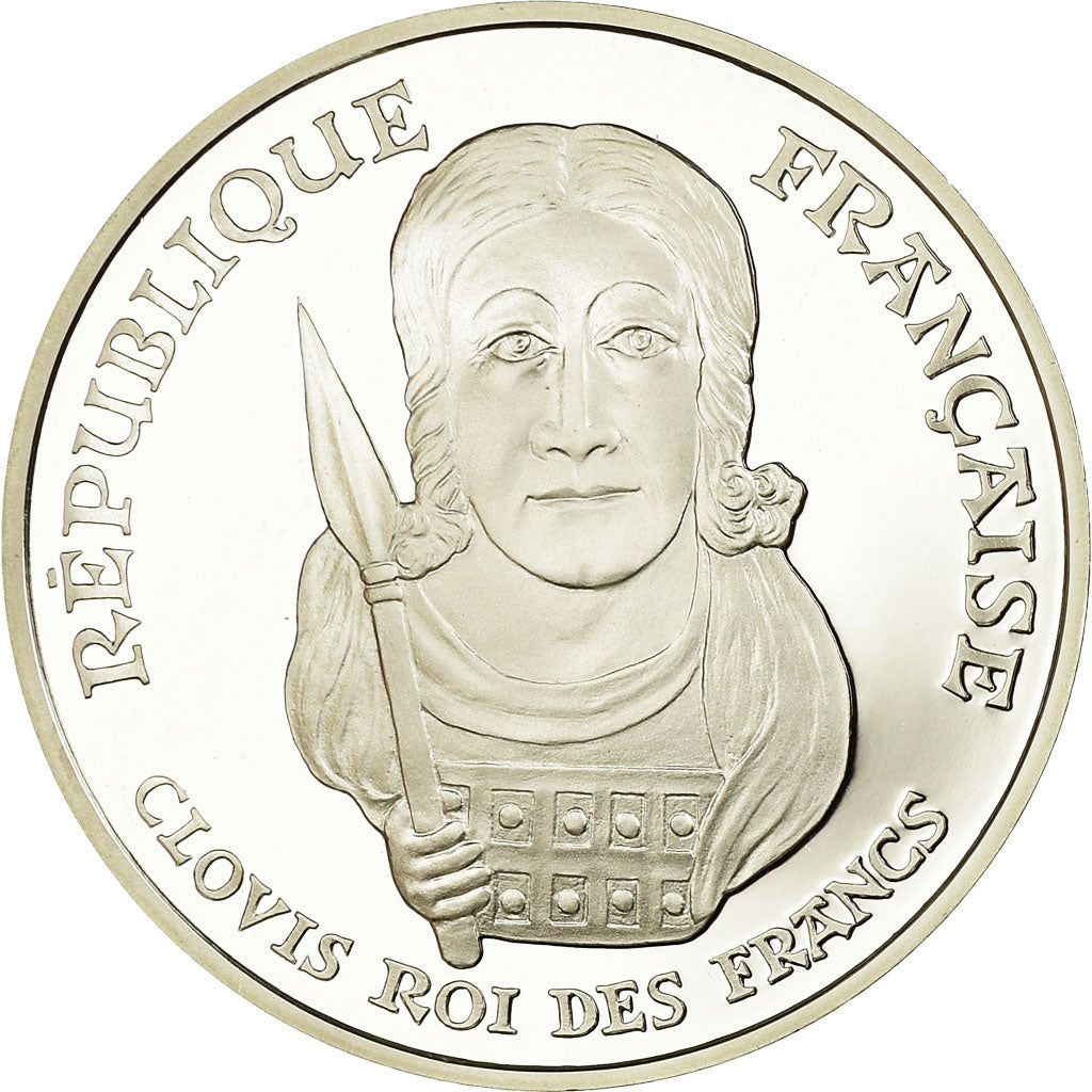 Coin, France, Clovis, 100 Francs, 1996, BE, MS(65-70), Silver, KM:1180