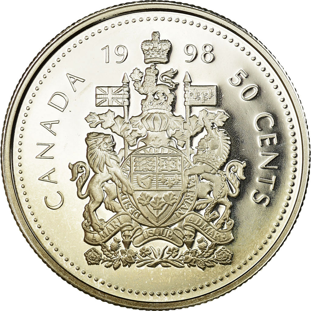 Coin, Canada, Elizabeth II, 50 Cents, 1998, Royal Canadian Mint, Ottawa, Proof