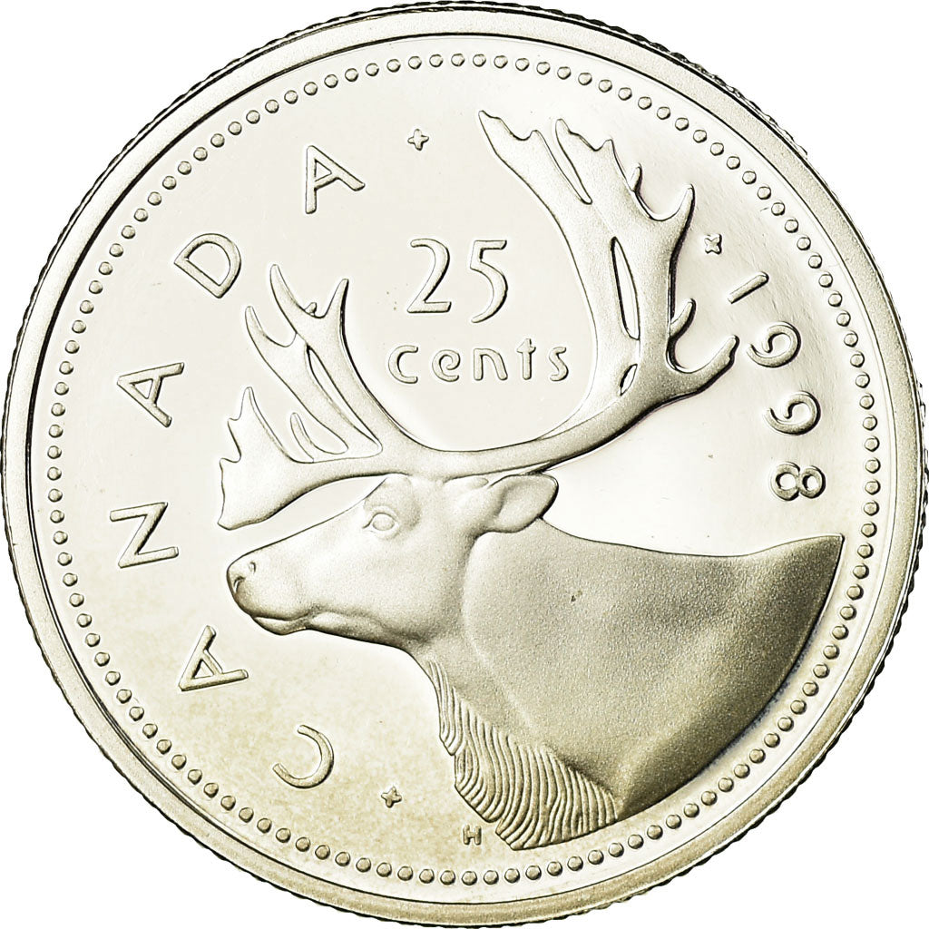 Coin, Canada, Elizabeth II, 25 Cents, 1998, Royal Canadian Mint, Ottawa, Proof