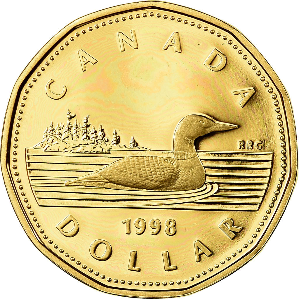 Coin, Canada, Elizabeth II, Dollar, 1998, Royal Canadian Mint, Ottawa, Proof