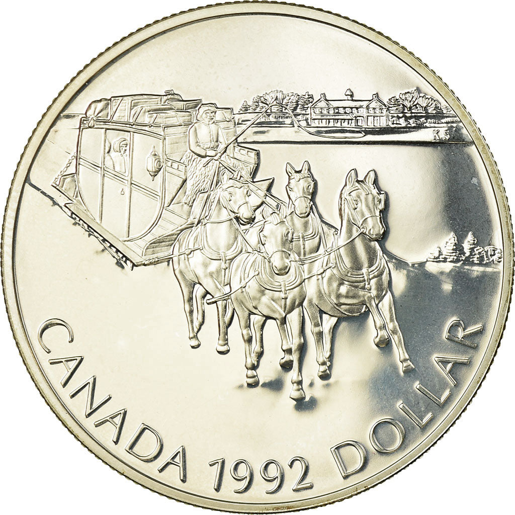 Monnaie, Canada, Elizabeth II, Dollar, 1992, Royal Canadian Mint, Ottawa, Proof