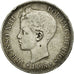 Coin, Spain, Alfonso XIII, 5 Pesetas, 1898, Valencia, VF(30-35), Silver, KM:707