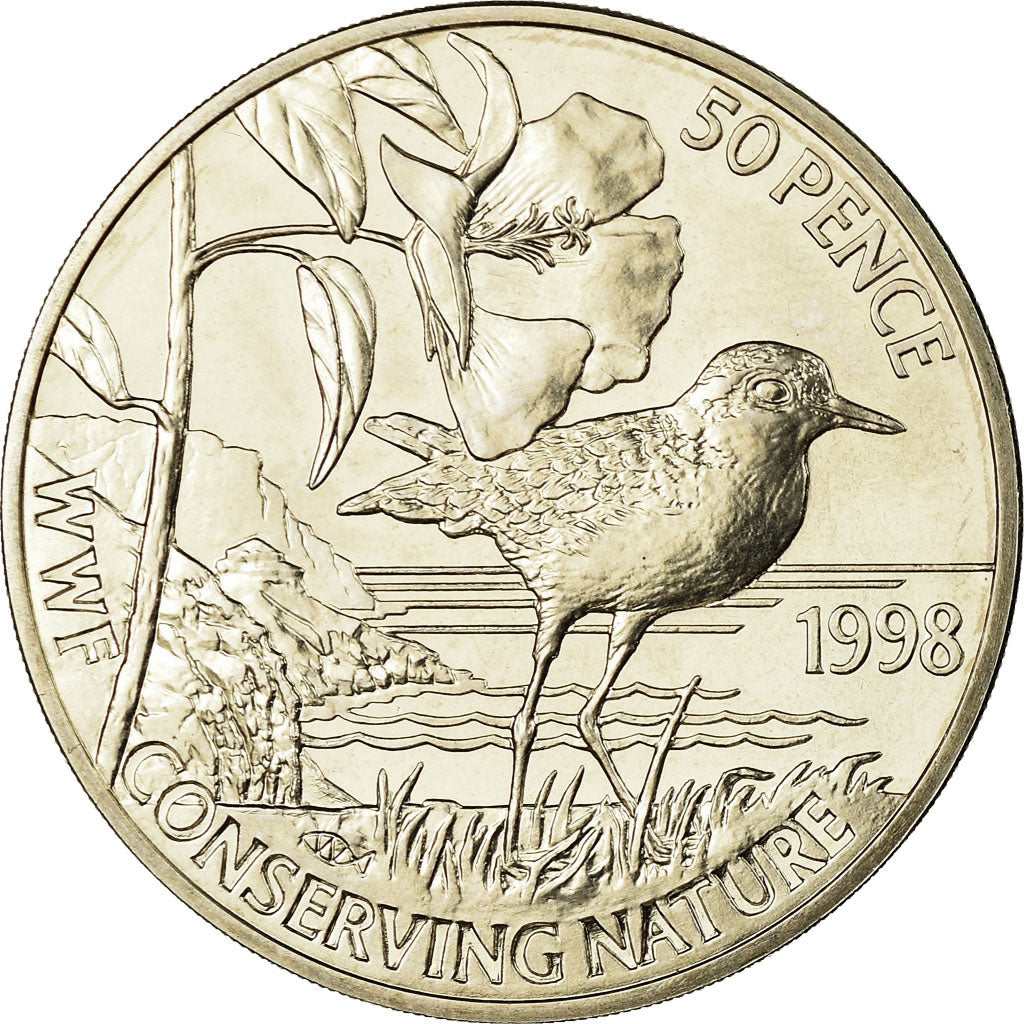 Coin, Saint Helena, Elizabeth II, 50 Pence, 1998, British Royal Mint, MS(65-70)