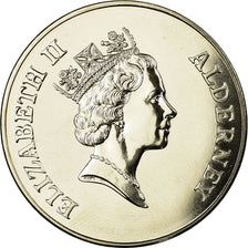 Moeda, Alderney, Elizabeth II, 2 Pounds, 1997, British Royal Mint, MS(65-70)