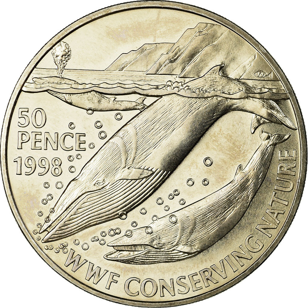 Coin, Saint Helena, Elizabeth II, 50 Pence, 1998, British Royal Mint, MS(65-70)