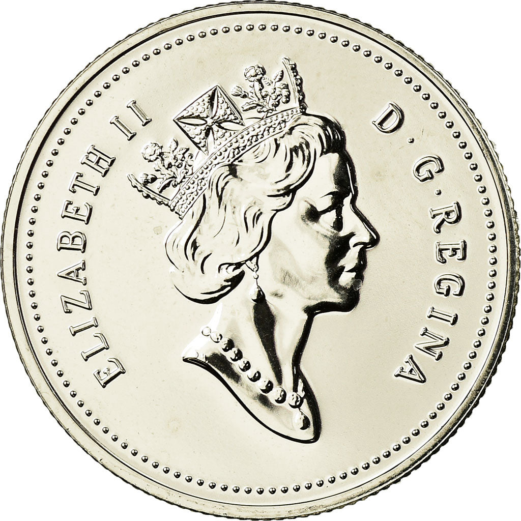 Coin, Canada, Elizabeth II, 25 Cents, 1992, Royal Canadian Mint, Ottawa
