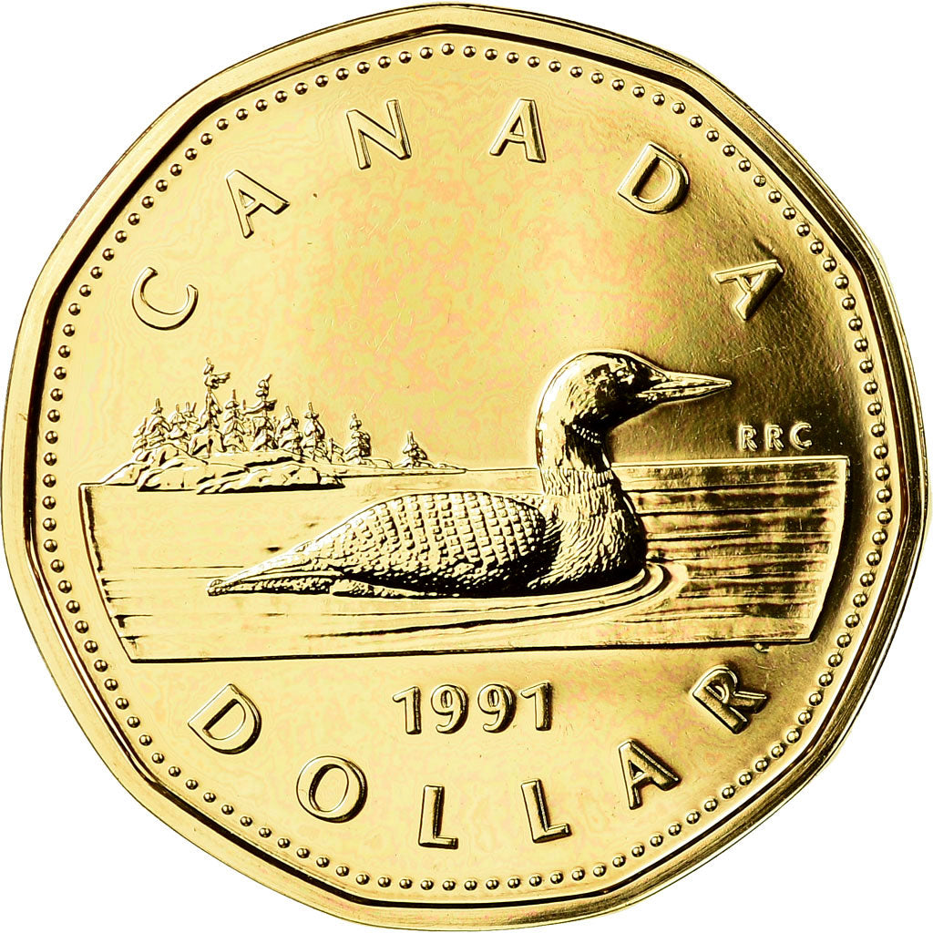 Münze, Kanada, Elizabeth II, Dollar, 1991, Royal Canadian Mint, Ottawa, STGL