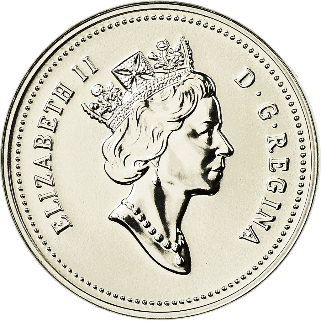 Coin, Canada, Elizabeth II, 5 Cents, 1991, Royal Canadian Mint, Ottawa