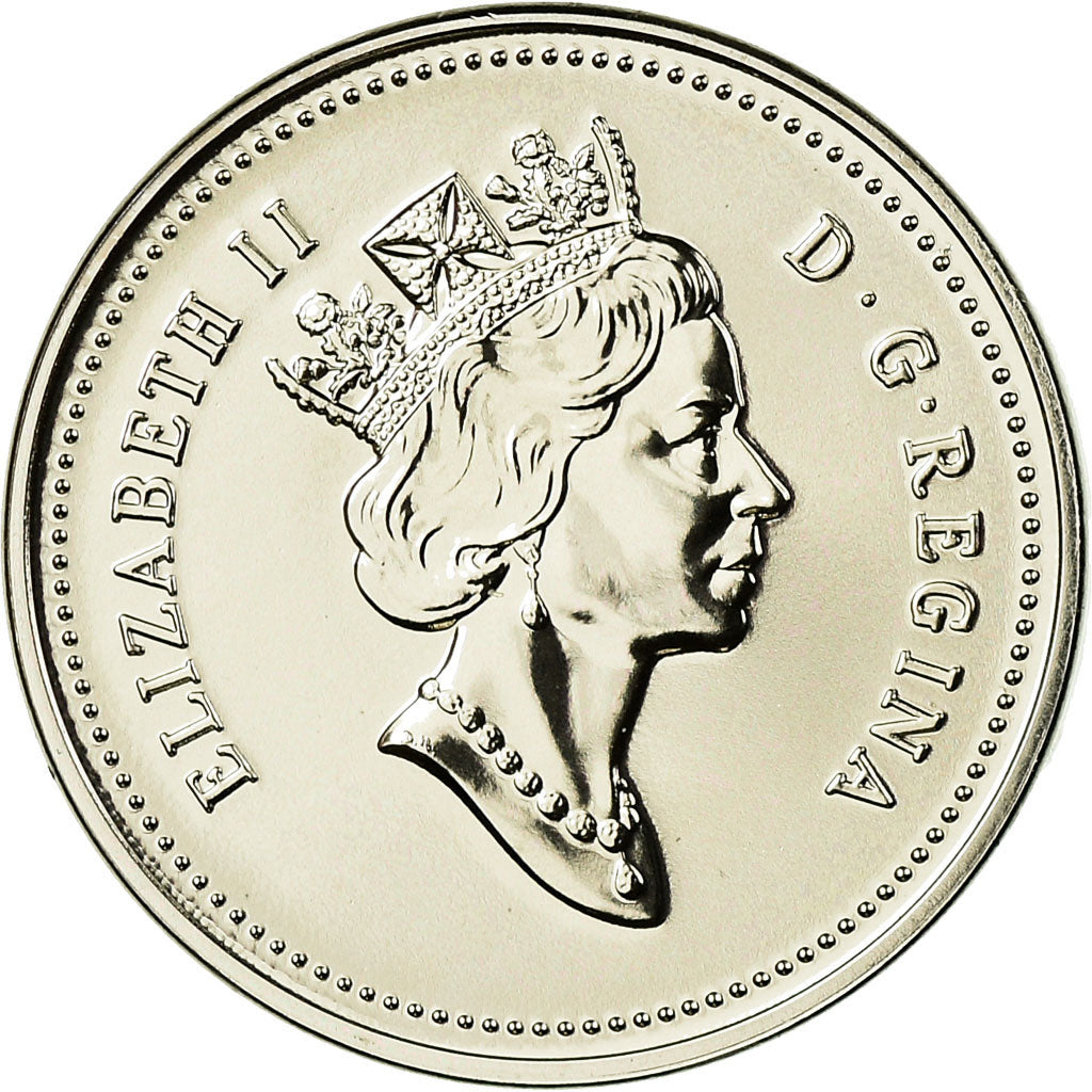 Coin, Canada, Elizabeth II, 5 Cents, 1990, Royal Canadian Mint, Ottawa