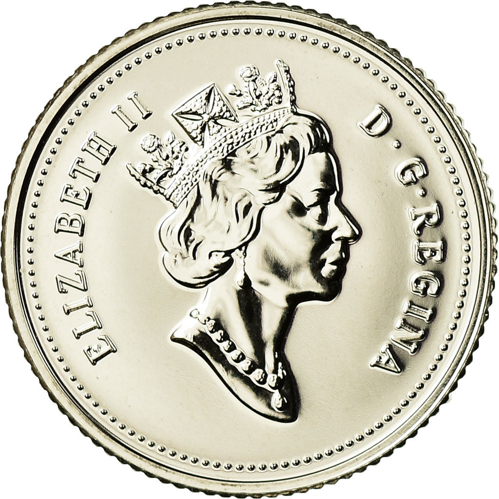 Coin, Canada, Elizabeth II, 10 Cents, 1990, Royal Canadian Mint, Ottawa
