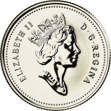 Coin, Canada, Elizabeth II, 25 Cents, 1990, Royal Canadian Mint, Ottawa