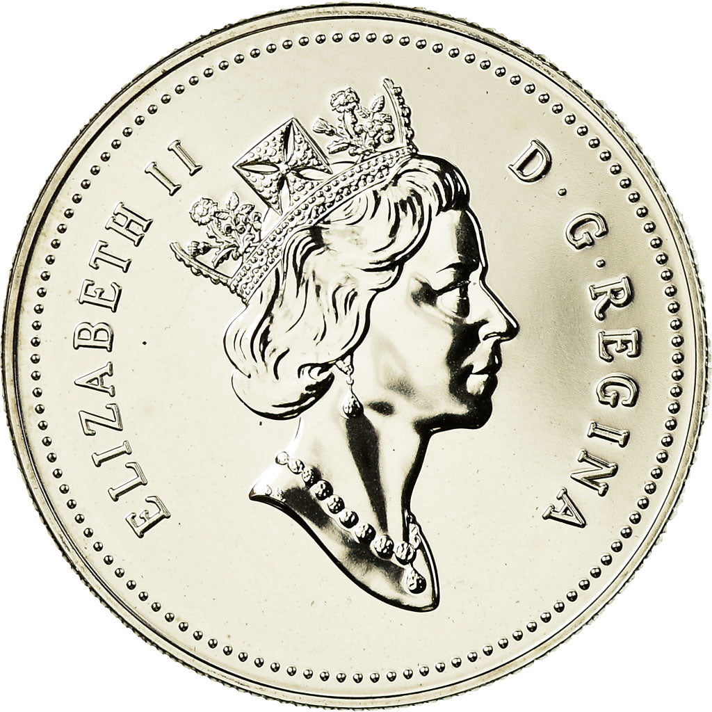 Coin, Canada, Elizabeth II, 50 Cents, 1990, Royal Canadian Mint, Ottawa