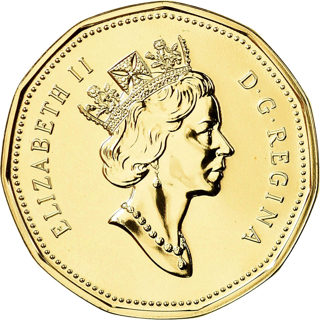 Coin, Canada, Elizabeth II, Dollar, 1990, Royal Canadian Mint, Ottawa