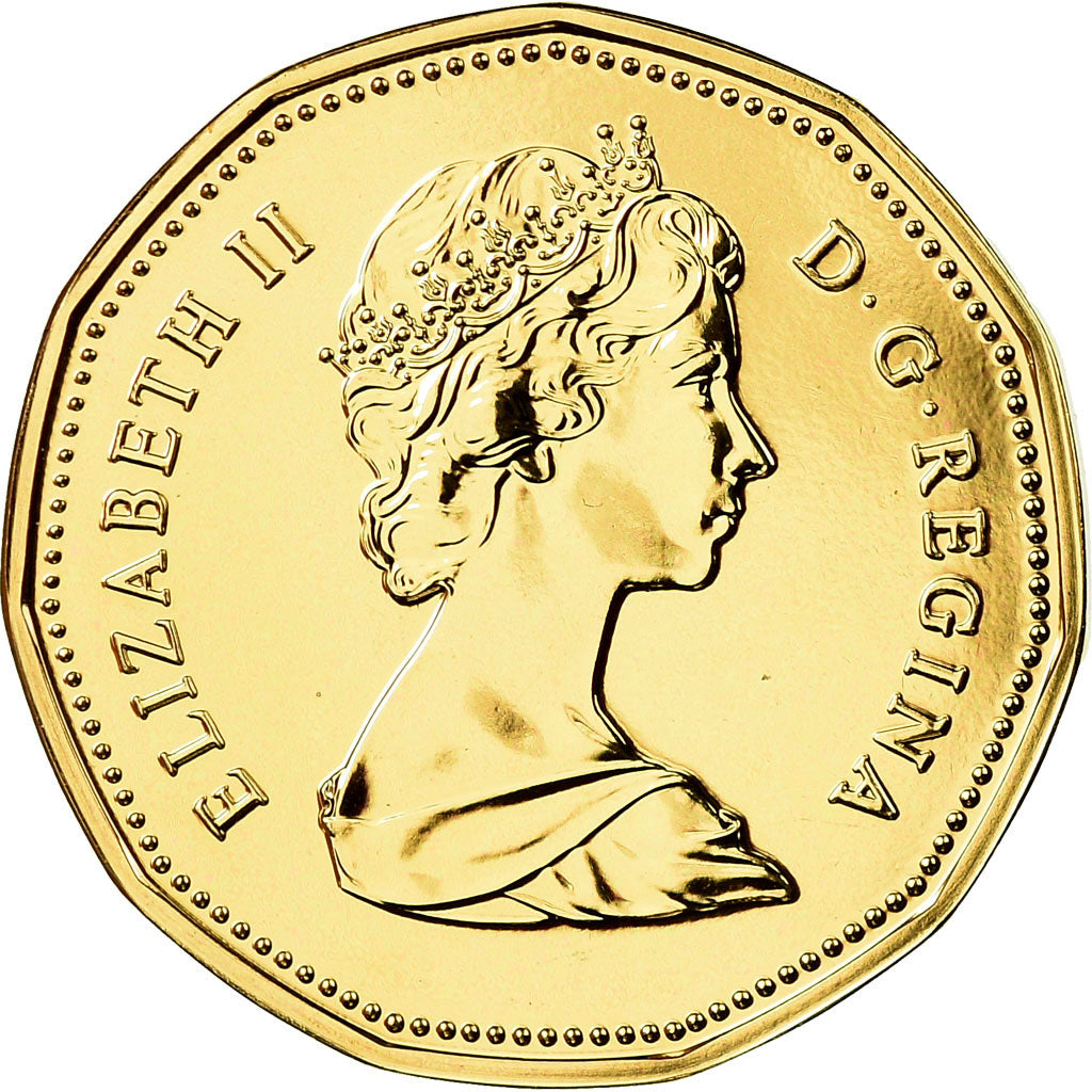 Coin, Canada, Elizabeth II, Dollar, 1989, Royal Canadian Mint, Ottawa